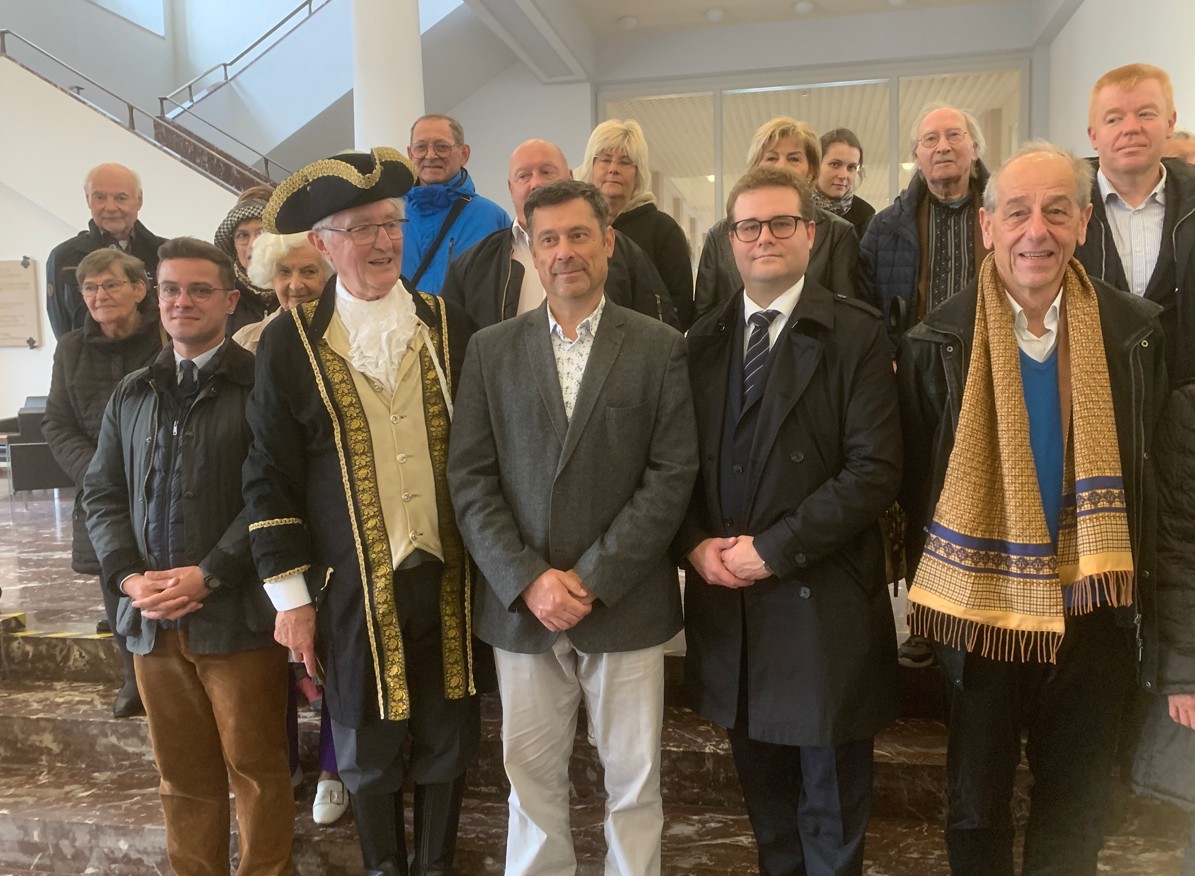 Une délégation de Lunéville accueillie à Zweibrücken. Ici, avec Werner Euskirchen, président de la route paneuropéenne Stanislas