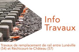 Travaux de remplacement de rails