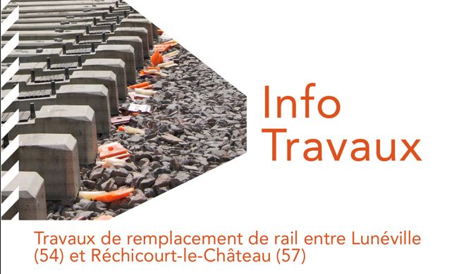 Travaux de remplacement de rails