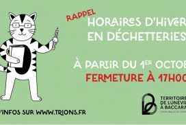 Déchetteries : horaires d'hiver