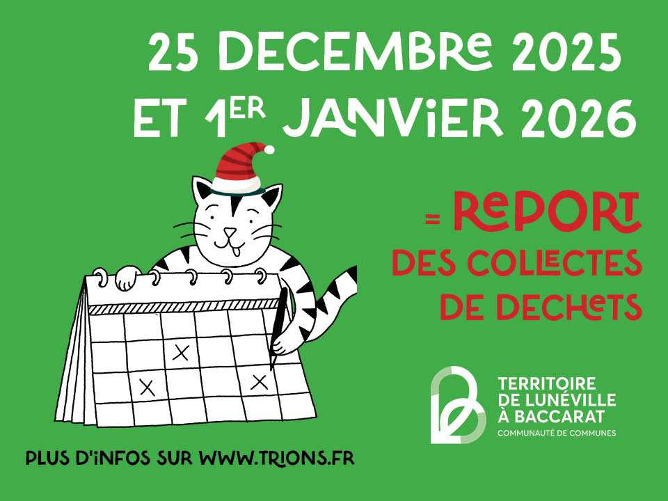 Collectes des déchets et jours fériés