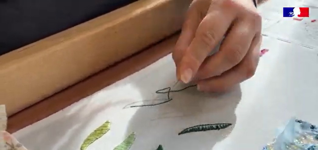 La broderie perlée au lycée Lapie