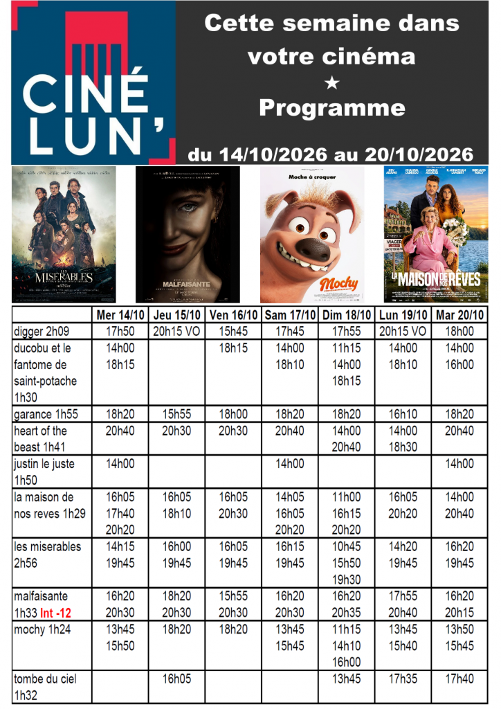 PROGRAMME CINELUN